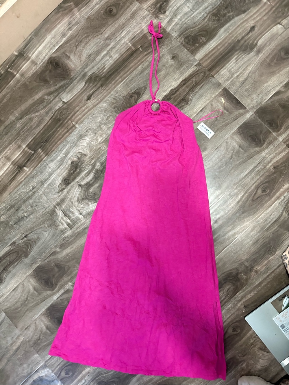 Old Navy Pink Halter Maxi Dress